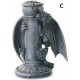 Bougeoir colonne gothique figurine Dragon