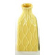 Vase en porcelaine jaune vert ou orange