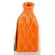 Vase en porcelaine jaune vert ou orange