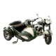 Réplique Moto sidecar en métal - 19 cm