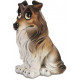 Statuette Chien Colley humoristique - 26 cm