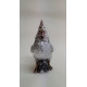 Statuette Poule couleur argent - 20,5 cm