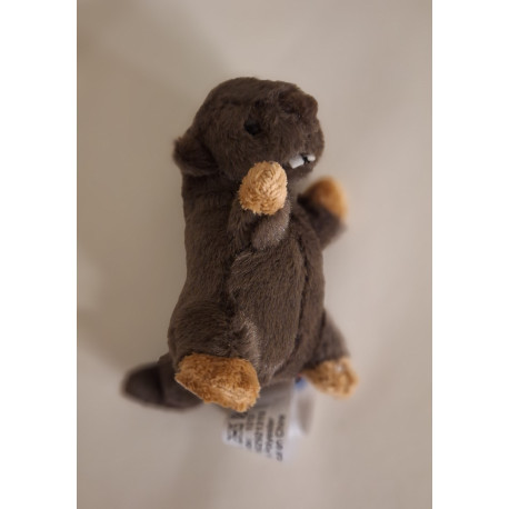 Peluche Marmotte dans pochette cadeau