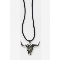 Collier Crâne de Bison - Cowboy - Western