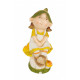 Statuette Fille sur champignon - 28,5 cm