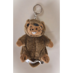 porte clé peluche marmotte