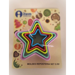 Set de 5 Emporte-pièces pâtisserie étoile