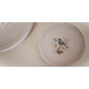 Set de 3 Plateaux céramique décor Oiseau