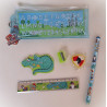 Set papeterie enfant Chevalier et Dragon 5 pièces