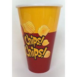 Lot de 3 Pots à Chips - 18 cm