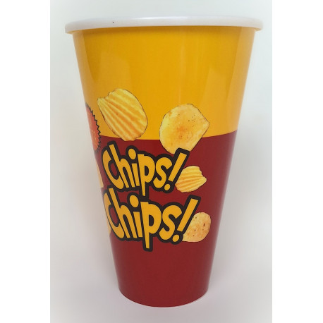 Lot de 3 Pots à Chips - 18 cm