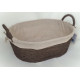 Panier ovale campagne marron