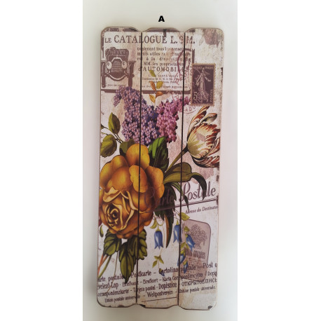 Cadre en bois Fleurs - 34,5 cm