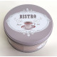 Boîte métal ronde Bistro - Café