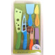 Set de 6 Couteaux à fromage métal couleur