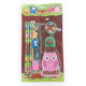 Set papeterie Hibou 8 pièces