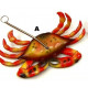 Mobile figurine Crabe décoration marine suspendue - 18 x 12 cm