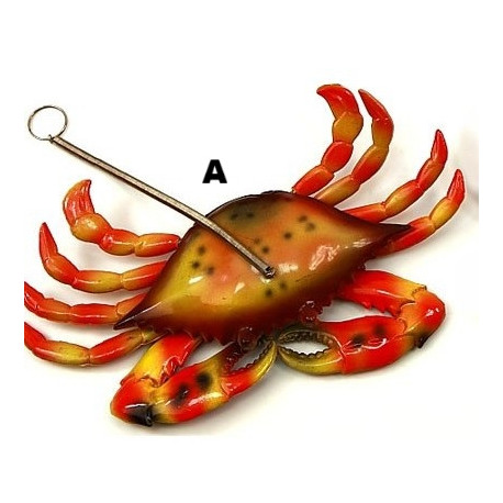 Mobile figurine Crabe décoration marine suspendue - 18 x 12 cm