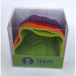 Set de 8 Moules en silicone Cupcake 4 couleurs