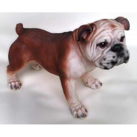 Grande Statuette chien Bulldog - 33 cm