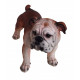 Grande Statuette chien Bulldog - 33 cm
