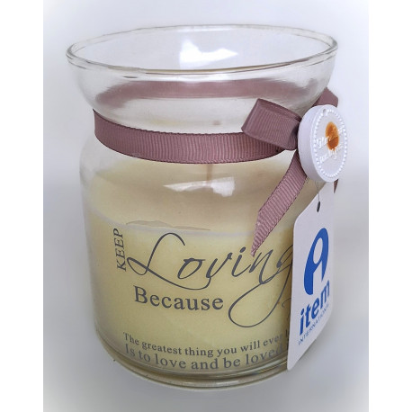 Grande Bougie parfumée dans pot verre - 11 cm