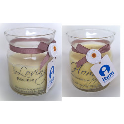 Grande Bougie parfumée dans pot verre - 11 cm
