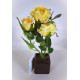 Fleurs artificielles Roses dans pot - 17 cm
