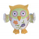 Tirelire figurine Hibou fleur - 15 cm