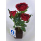 Fleurs artificielles Roses dans pot - 17 cm