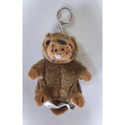 porte clé peluche marmotte