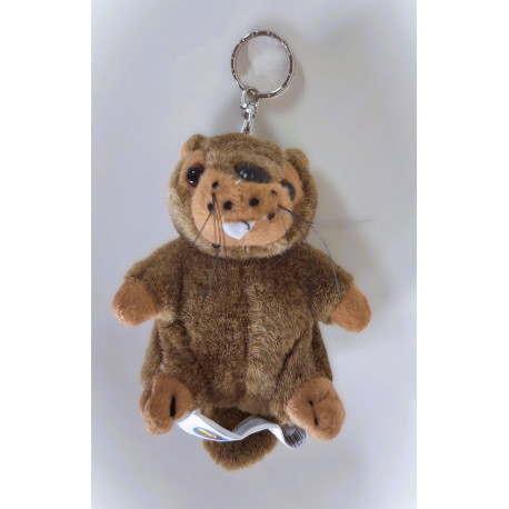 porte clé peluche marmotte