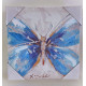 Tableau peinture Papillon - 30 x 30 cm
