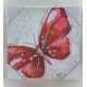 Tableau peinture Papillon - 30 x 30 cm