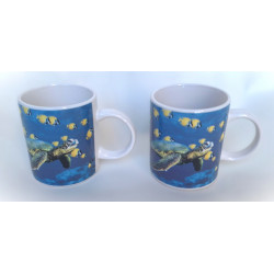 mug tortue mer