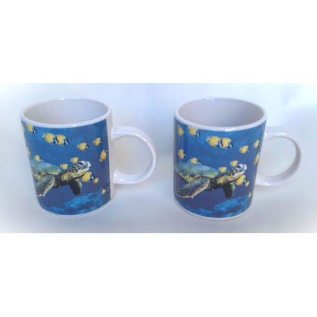mug tortue mer