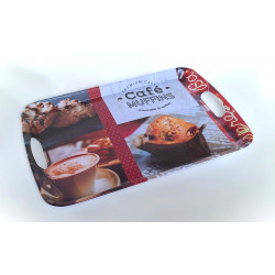 Plateau repas décor Café vintage - 38 x 25 cm