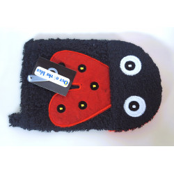 Gant de toilette pour enfant Coccinelle 