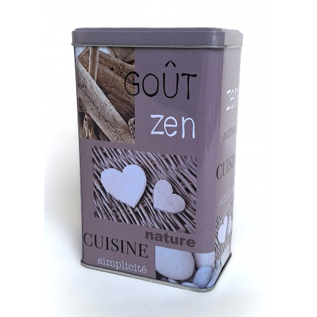 Boîte à café cuisine métal Zen