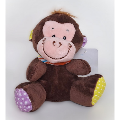 Peluche Animaux - éléphant lion singe ours vache chien 14 cm