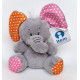 Peluche Animaux - éléphant lion singe ours vache chien 14 cm