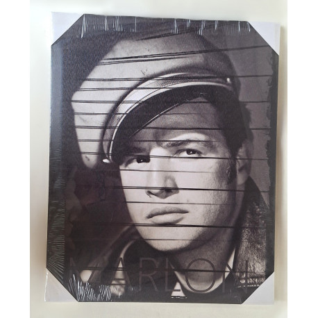 Cadre toile Marlon Brando - Star Hollywood - 50 x 40 cm