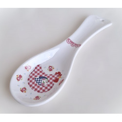 Repose cuillère Poule en céramique - 23 cm