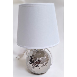 Lampe moderne Boule argentée - 26 cm
