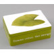 Boîte à thé métal Green motif feuille 