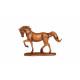 Statuette cheval style bois