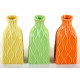 Vase en porcelaine jaune vert ou orange