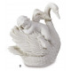 Figurine statuette ange endormi sur cygne