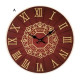 Horloge murale en bois rétro - 36 cm