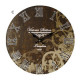 Horloge murale en bois rétro - 36 cm